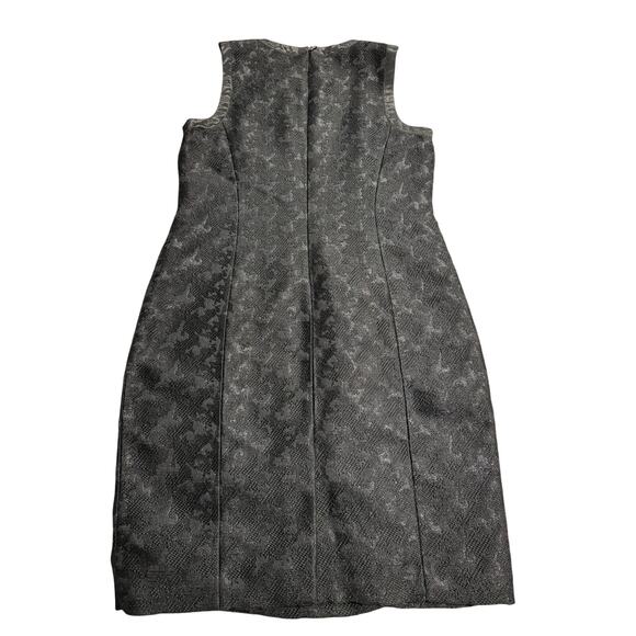 Karl Lagerfeld Paris Tweed Shift Dress Bow Lace Wool Sz 10 Lined Black MSRP $149 - Picture 6 of 15